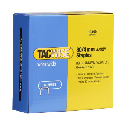 4mm 80 Series Galvanised Fine Wire Staples (10,000)