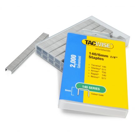 6mm 140 Series Galvanised Staples Plastic Pack (2000)